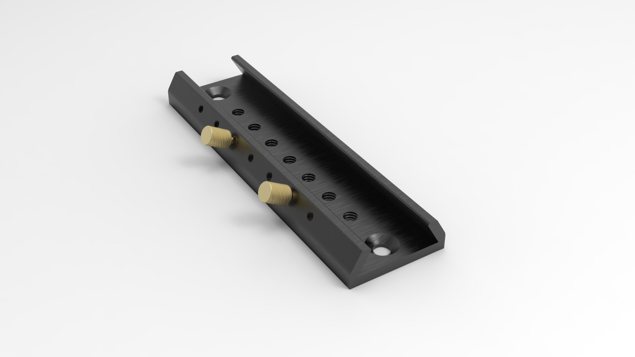 150mm long synta dovetail plate black